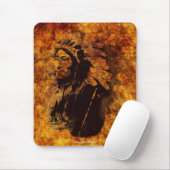 Sioux Chieftain Native American Gift Mousepad Muismat (Met muis)