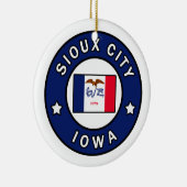 Sioux City Iowa Keramisch Ornament (Rechts)