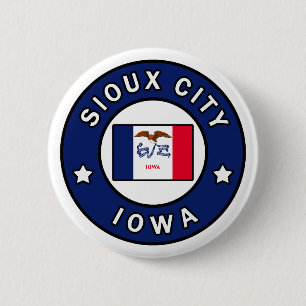 Sioux City Iowa Ronde Button 5,7 Cm