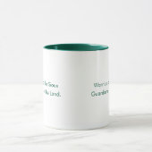 Sioux Custom Green Typography Coffee Mug (Centre)