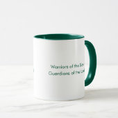 Sioux Custom Green Typography Coffee Mug (Devant droit)