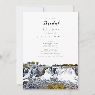 Sioux Herfsten Skyline Bridal Shower Uitnodiging