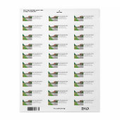 Sioux Herfsten skyline Return Address Labels (Full Sheet)