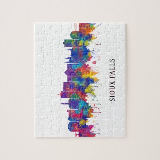 Sioux Herfsten South Dakota Skyline Legpuzzel (Verticaal)