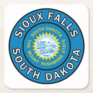 Sioux Herfsten South Dakota Vierkante Kartonnen Onderzetter