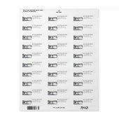 Sioux Herfsten Waterfall Return Address Labels (Full Sheet)