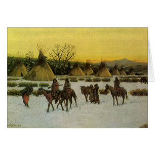 Sioux-kamp bij Wounded Knee door John Hauser