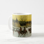 Sioux-kamp bij Wounded Knee door John Hauser Koffiemok (Voorkant links)