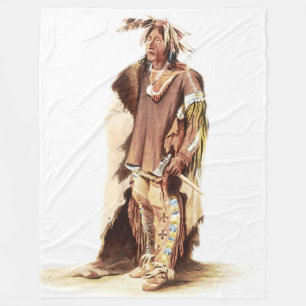 SIOUX WARRIOR FLEECE DEKEN