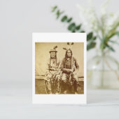 Sioux Warriors met het Herhalen van Geweren  Briefkaart (Staand voorkant)