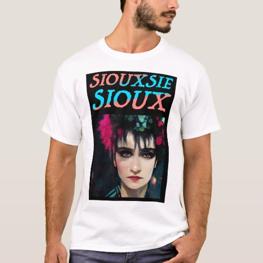 Siouxsie Sioux en de Banshees schilderden T-shirt (Voorkant)