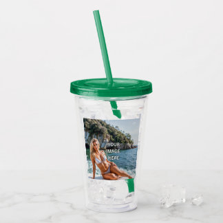SIP! 🥤 Aangepaste Acryl Tumbler met Rietje Design Acryl Drinkbeker