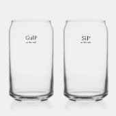 Sip and Gulp Glass Blikvorm Glas (Achterkant)
