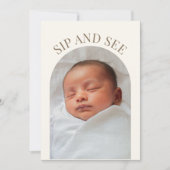 Sip and See Baby shower Invitation (Devant)