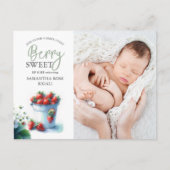 Sip and See Baby Shower Invitations Fraises (Devant)