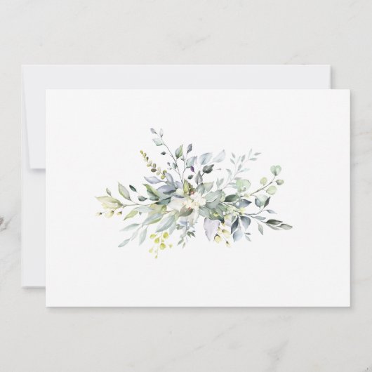 Sip and See Greenery Welcome Baby Invitation (Dos)