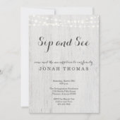 Sip and See Invitation - Gender Neutral Kaart (Voorkant)