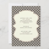 Sip and See Sweet Baby Boy Blue Invitation Brown (Dos)