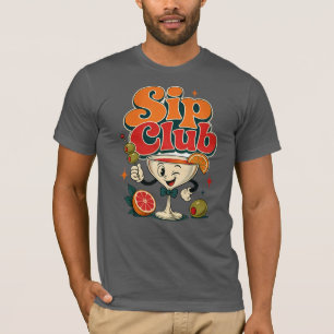 Sip Club Retro Cocktail T-shirt