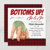 Sip de bûcheron et voir les invitations de douche  (Devant / Derrière)