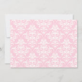 Sip De Damas Rose Et Blanc Et Voir Invitation (Dos)