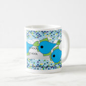 Sip de tasse de café et poissons de plan (Devant droit)