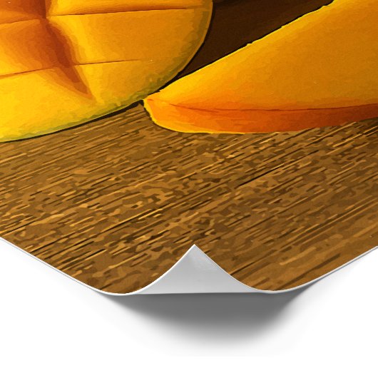 Sip de zomer - verfrissend mangosap poster (Hoek)