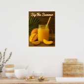 Sip de zomer - verfrissend mangosap poster (Keuken)