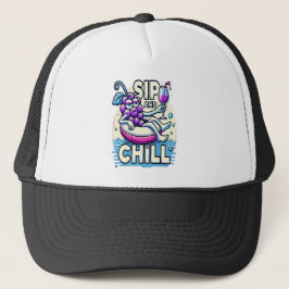Sip en chill trucker hoed pet