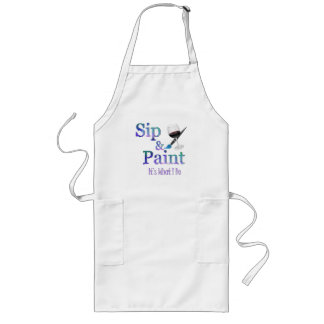 Sip en Paint Apron Lang Schort
