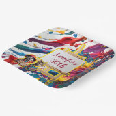 Sip en Paint party accessoires schilderkunst kunst Papieren Bordje (Gebogen)