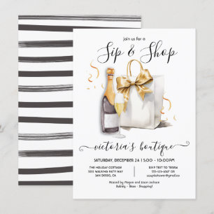 Sip en Shop boutique winkel evenement Kaart