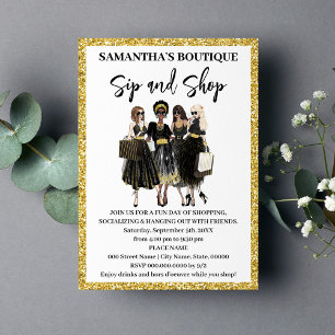 Sip en Shop Pop-upwinkel Kaart