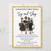 Sip en Winkel Pop-Up Shop Kaart (Voorkant)