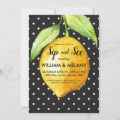 Sip en Zie: Baby shower met citruscode Kaart (Voorkant)