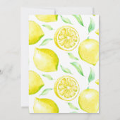 Sip en Zie: Baby shower met citruscode Kaart (Achterkant)