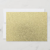 Sip en zie babyfeest Roze Goud Glitter Foto Kaart (Achterkant)