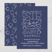 Sip en zie Babyschoenen Kaart (Voorkant / Achterkant)