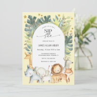 Sip en zie leuke safari seksneutrale douche