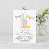 Sip et voir Baby shower Mason Jar Invitation (Debout devant)