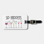 SIP HAPPENS BAGAGELABEL (Voorkant horizontaal)