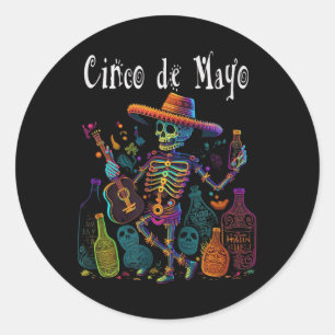 Sip Happens. Fijne Cinco de Mayo! #12 Ronde Sticker