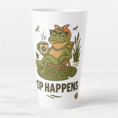 Sip Happens - Frog Sass Coffee Mok (Voorkant)