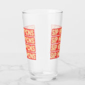SIP HAPPENS – Funny Beer Glass Glas (Rechts)