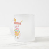 Sip Happens Humor Frosted Mug (Devant gauche)