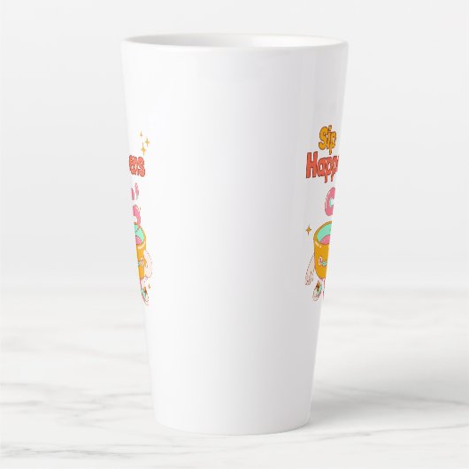 Sip Happens Humor Latte Mug (Devant)