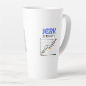 Sip Happens : Jerk in Motion" latte mug : (Angle droit)