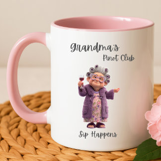 Sip Happens koffiemok – Oma's Pinot Club Mok