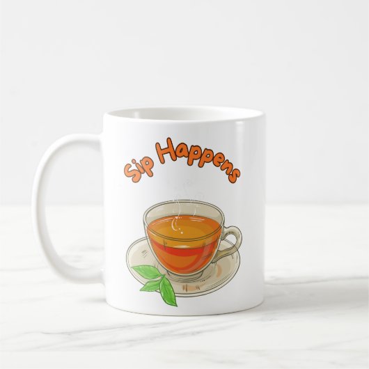 Sip Happens - Tea lovers Koffiemok (Links)