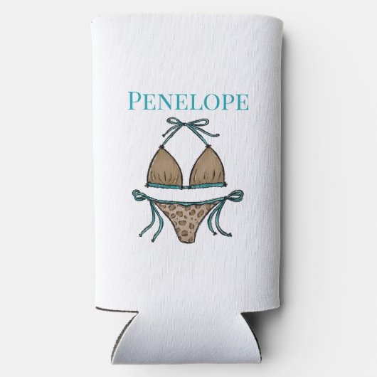 Sip Hoera Leopard Bikini vrijgezellenfeest (Achterkant)